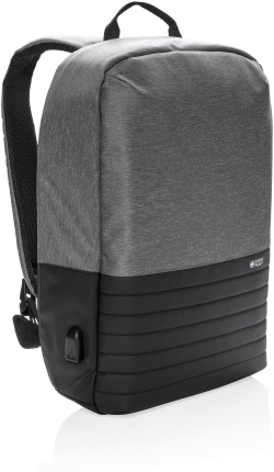 Swiss Peak Раница за лаптоп, Anti-Theft, с RFID защита, 15'', сиво-черна