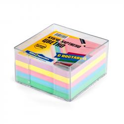 Канцеларски продукт Fabriano Хартиено кубче, 83 x 83 mm, 80 g-m2, цветно, 360 листа, с пластмасова поставка
