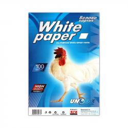 Хартия за принтер Unofax Белова хартия, A4, 100 листа