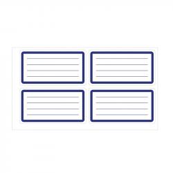 Top Office Самозалепващи се етикети, ученически, бели, 40 броя