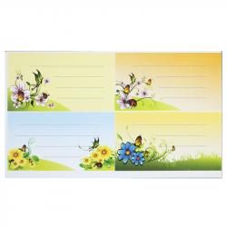 Top Office Самозалепващи се етикети, ученически, цветя, 40 броя