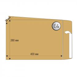 Канцеларски продукт Office 1 Superstore Пощенски плик, E4, 280 x 400 mm, хартиен, кафяв, 10 броя