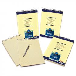 Gipta Block Master Пад А5, жълт, широк ред, микроперфорация,100 листа