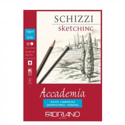 Fabriano Скицник за рисуване Accademia, A4, 120 g-m2, зърнеста структура, 50 листа