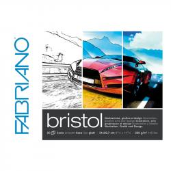 Канцеларски продукт Fabriano Блок за рисуване Bristol, 297 x 420 mm, 250 g-m2, гладък, 20 листа