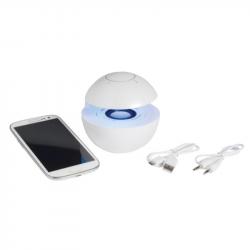 Bluetooth Колонкa TOPS Тонколона, с LED светлина, 10 x 9.5 cm, 3 W, бяла
