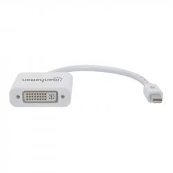 Кабел/адаптер Manhattan Адаптер Mini DisplayPort, Male към DVI-I Female