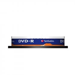 Продукт Verbatim DVD-R, 4.7 GB, 16x, AZO покритие, 10 броя в шпиндел