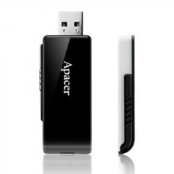 USB флаш памет Apacer USB флаш памет AH350, USB 3.0, 8 GB, без лого, черна, 50 броя в опаковка