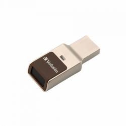 USB флаш памет Verbatim USB флаш памет Secure, USB 3.0, 32GB, с пръстов отпечатък