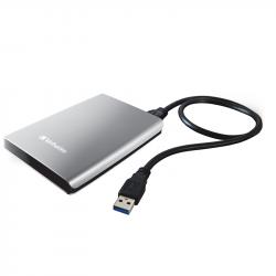 Кутия/Чекмедже за HDD Verbatim Външен HDD твърд диск, 2.5'', USB 3.0, 1 TB, сребрист