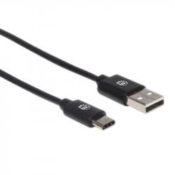 Кабел/адаптер Manhattan Кабел, USB A - USB C, 50 cm