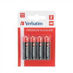 Батерия Verbatim Алкална батерия, AA, LR6, 1.5 V, 4 броя