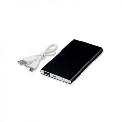 Външна батерия Мобилна Батерия Flatfour, 4000 mAh, черна