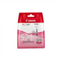 Касета с мастило Оригинален патрон Canon CLI-521, 471 страници-5%, Magenta