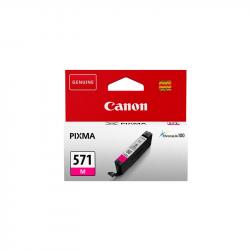 Касета с мастило Оригинален патрон Canon CLI-571X, 650 страници-5%, Magenta
