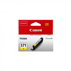 Касета с мастило Оригинален патрон Canon CLI-571X, 650 страници-5%, Yellow