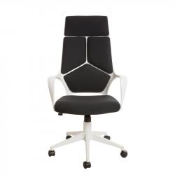 Директорски стол Force White, текстил, Tilt механизъм, до 120 kg, черен