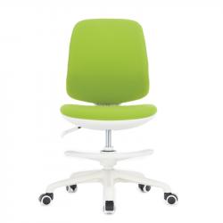 Продукт RFG Детски стол Candy Foot White, дамаска, зелена седалка, зелена облегалка