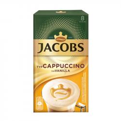 Продукт Jacobs Разтворимо кафе Капучино ванилия, в пакетче, 15 g, 8 броя