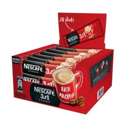 Продукт Nescafé Разтворимо кафе 3in1 Classic, 16.5 g, в пакетче, 28 броя