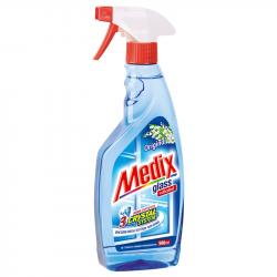 Почистващ продукт Medix Препарат за почистване на стъкла Original, с помпа, 500 ml, син