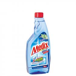Почистващ продукт Medix Препарат за почистване на стъкла Original, пълнител, 500 ml, син