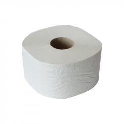 Продукт Тоалетна хартия, джъмбо, трипластова, избелена, 400 g, 12 броя