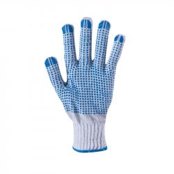 Ръкавици Plover, трико, със сини PVC капки
