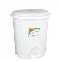 Продукт Planet Кош за отпадъци, с педал, пластмасов, 50 L, бял