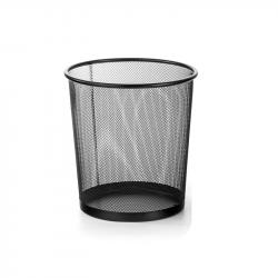 Office 1 Кош за хартиени отпадъци, метален, мрежест, 9.5 L, черен на най-ниска цени