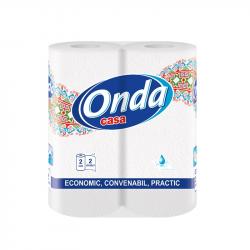 Почистващ продукт Onda Кухненска ролка Casa, целулозна, двупласова, 2 броя