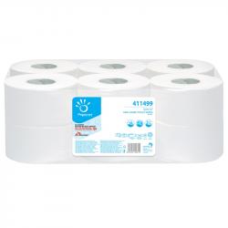 Продукт Papernet Тоалетна хартия Mini Jumbo, двупластова, избелена, 400 g, 12 броя