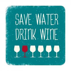 Канцеларски продукт Gespaensterwald Магнитче, Save water drink wine