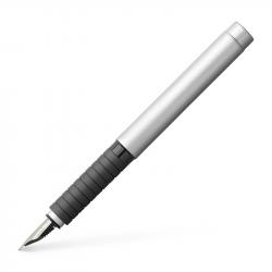 Канцеларски продукт Faber-Castell Писалка Basic Satin Chrome, M, метална, матова