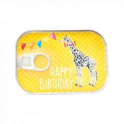 Продукт Gespaensterwald Картичка-консерва, Happy Birthday, жираф