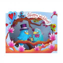 Продукт Gespaensterwald 3D картичка, Happy Wedding