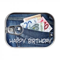 Продукт Gespaensterwald Картичка-консерва, Happy Birthday Money