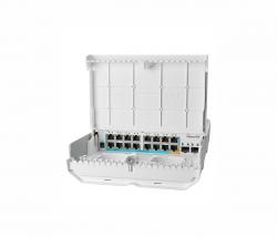 Комутатор/Суич Switch MikroTik CRS318-1Fi-15Fr-2S-OUT, netPower 15FR, 16 10-100 PoE, 2x SFP