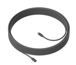 Кабел/адаптер Logitech MeetUp Mic Extension Cable 10m, Graphite