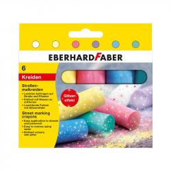 Канцеларски продукт Eberhard Faber Тебешир, блестящ, 6 цвята