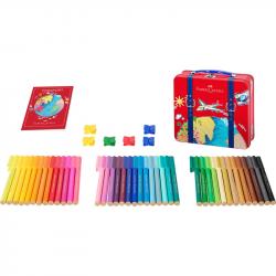 Канцеларски продукт Faber-Castell Флумастери Connector, 40 цвята в куфар
