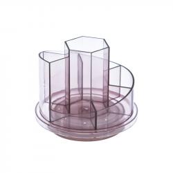 KEJEA Органайзер за бюро, въртящ се, пластмасов, прозрачен