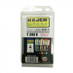 KEJEA Бадж Staff, вертикален, 54 х 85 mm, прозрачен