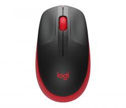 Мишка Logitech M190 Full-size wireless mouse - Червена/Черна - 2.4GHZ - N-A - EMEA - M190 на най-ниска цени
