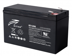 Акумулаторна батерия Оловна батерия RITAR, (RT1290) AGM, 12V, 9Ah, 151- 65- 94 mm, Терминал2 