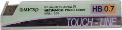 Канцеларски продукт Мини графити Micro, 0.7 mm, HB, 20 броя