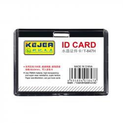 KEJEA Бадж, акрилен, хоризонтален, 85 х 54 mm, кристален