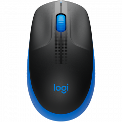 Мишка LOGITECH M190 Wireless Mouse - Черна/Синя