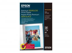 Хартия за принтер EPSON Premium semi gloss photo paper inkjet 251g-m2 A4 20 sheets 1-pack